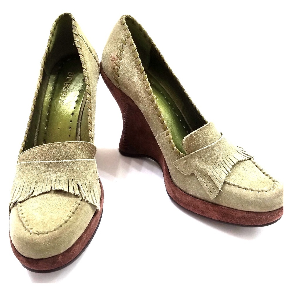 BCBG Suede Loafer Wedge